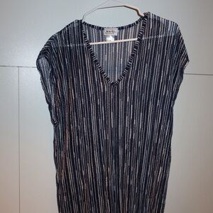 Jordan Taylor Navy and White Knit Cover-Up